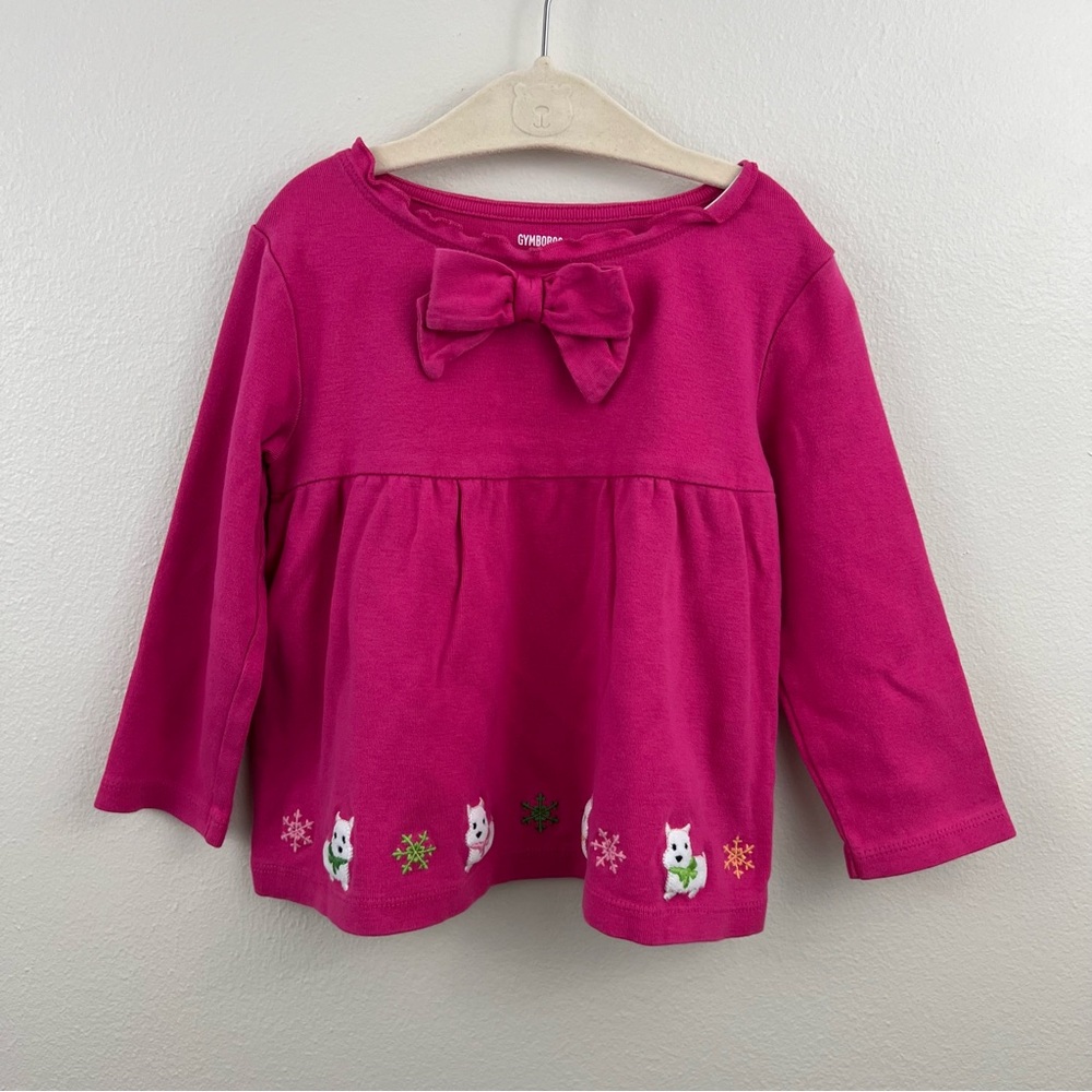 Gymboree Girl’s Westie Puppy Swing Top Size 2T